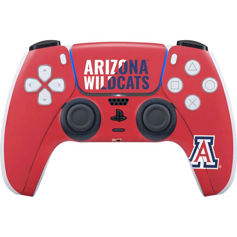 University of Arizona Wildcats Logo Split Red PS5 Controller Skin